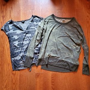 Womens camo shirts lot